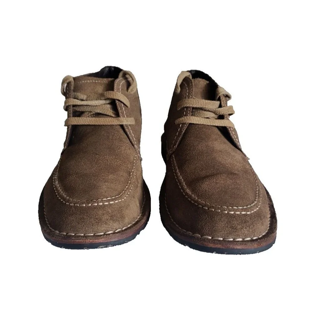 John Varvatos Star USA Chukka Boots Shoes Men's Size 9.5 M Brown Suede Lace Up